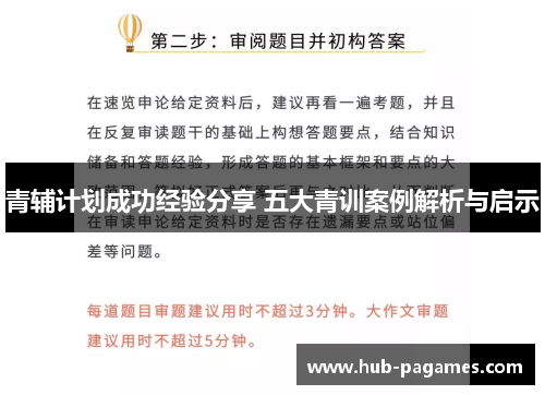 青辅计划成功经验分享 五大青训案例解析与启示